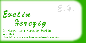 evelin herczig business card